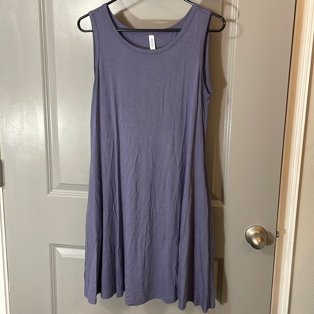 Purple tank dress
